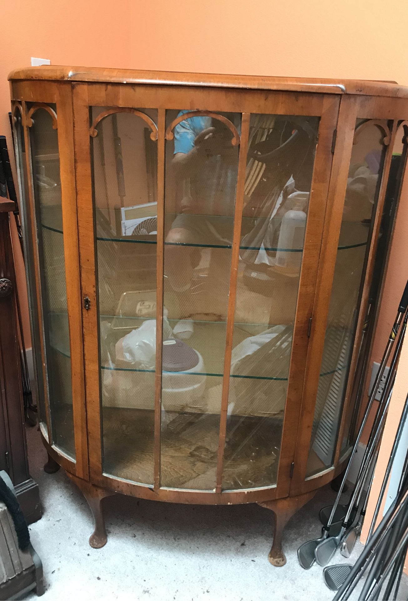 Antique. Curio cabinet