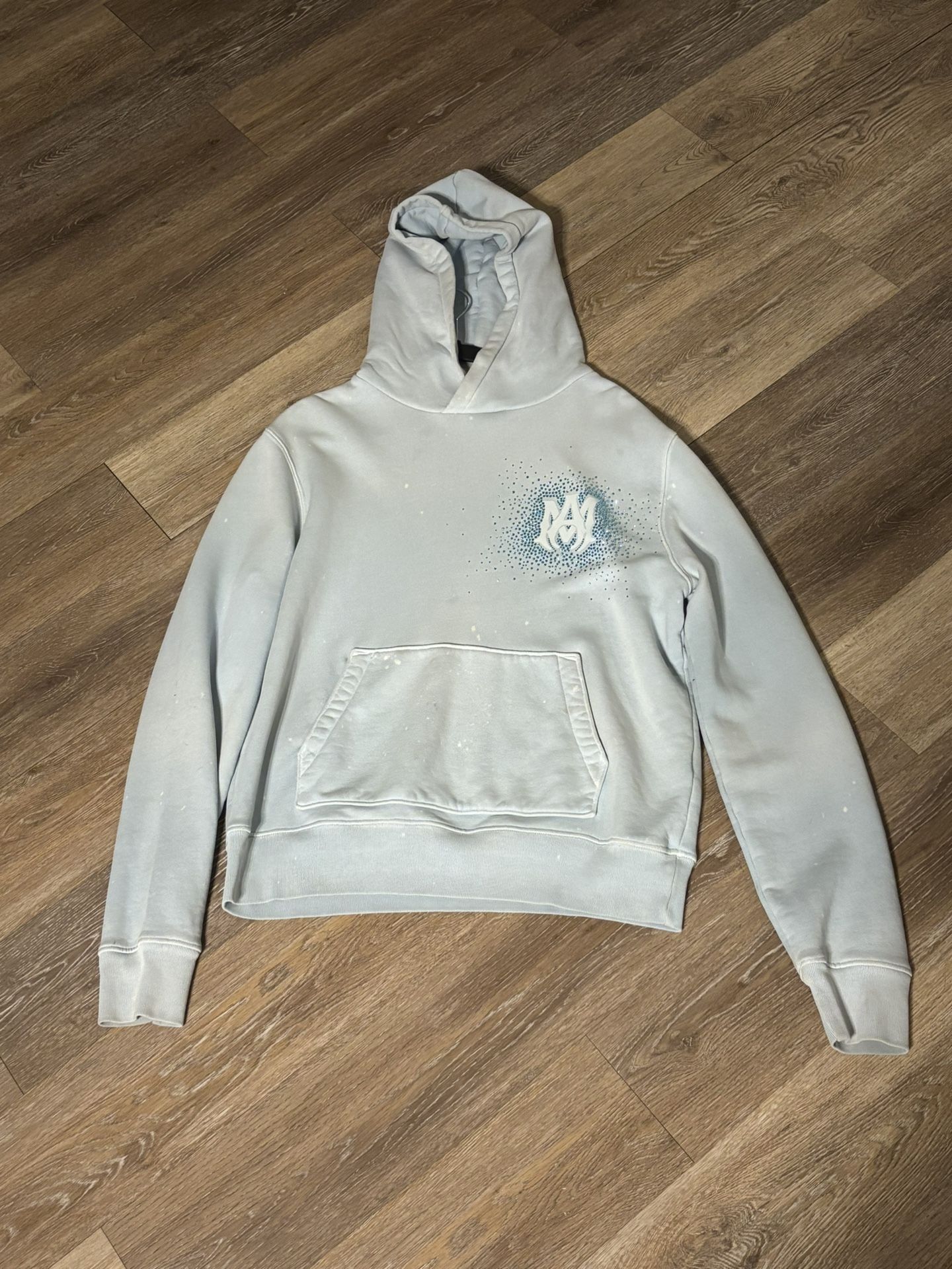 Amiri hoodie with crystal/diamond-style