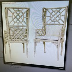 Guildmaster Faux Wingback Chairs