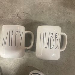 Rae Dunn Hubby Wifey Mugs