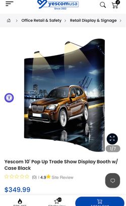 Pop up trade show display booth
