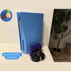 PS5 - PlayStation 5 Disc Blue Console w/Controller & Cables🎮