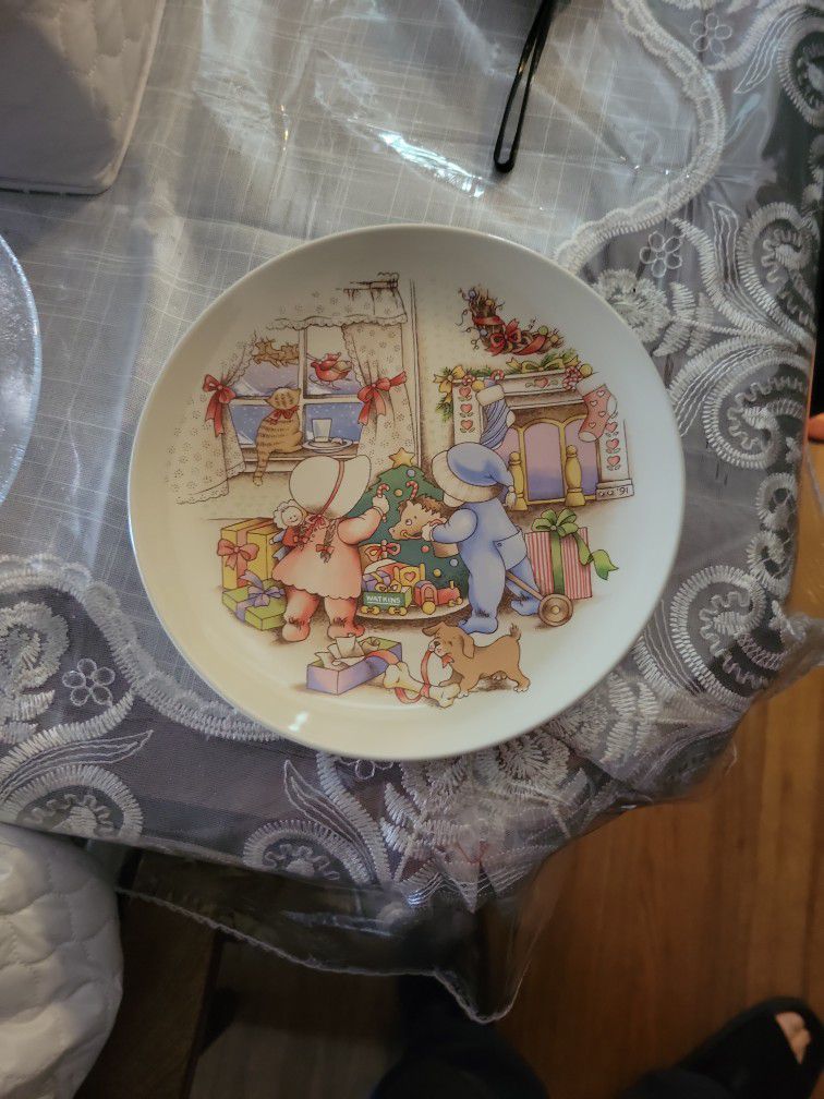 Vintage country kids collector dessert plate 