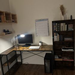 Book Shelves, Computer Desk