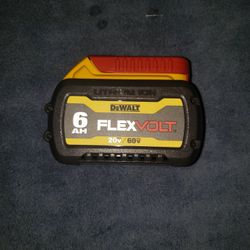 Dewalt 20v/60v Flexvolt Battery 6ah