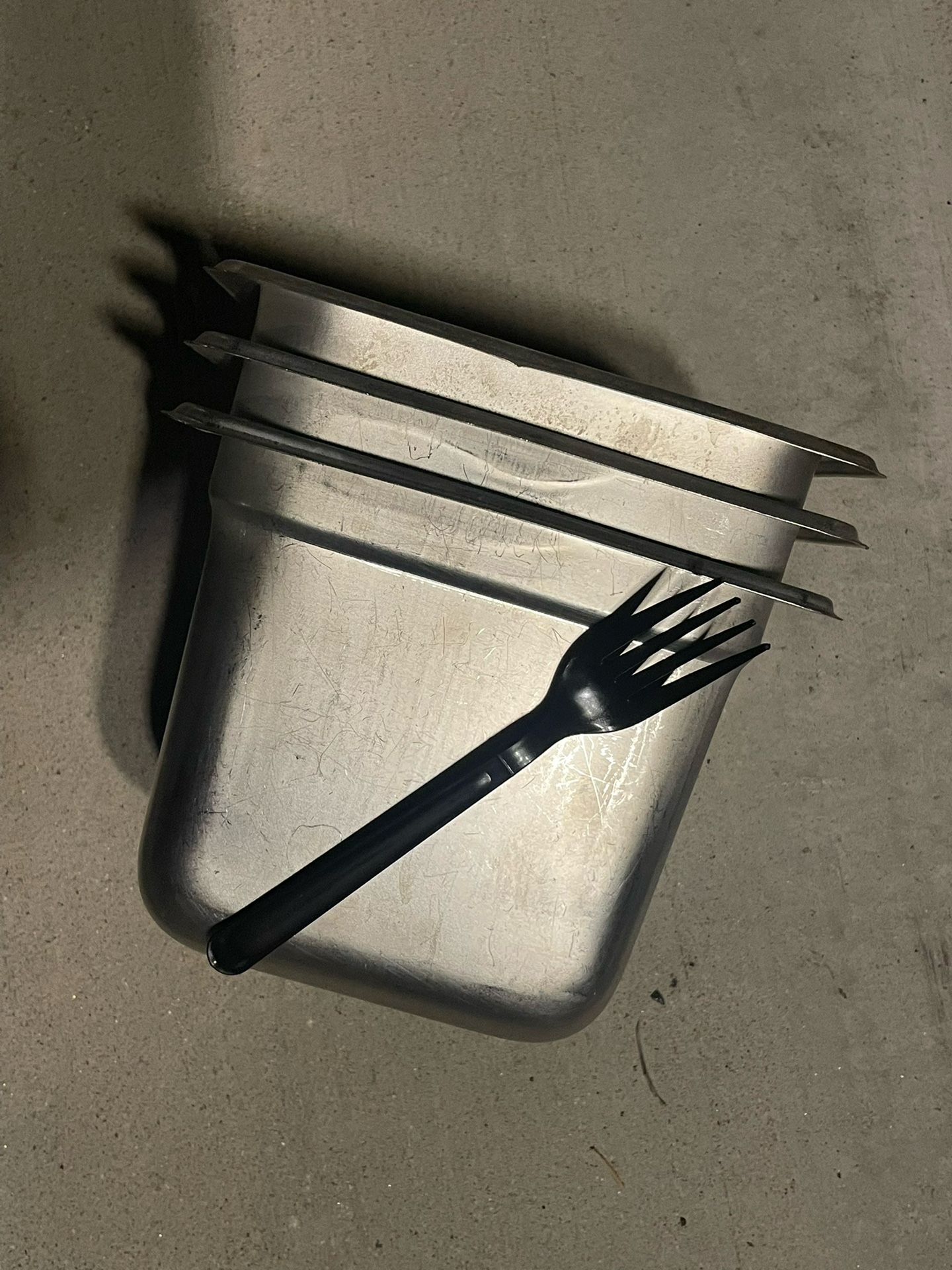 Commercial Stainless Prep Pans Small Used