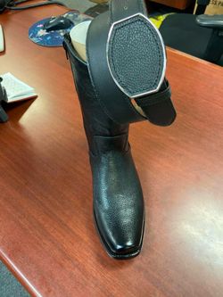 Nuevas botas vaqueras de piel Dubái con cinturón para hombre