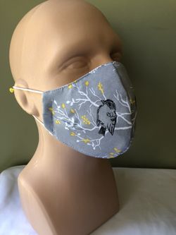 Cotton face mask with filter made in USA