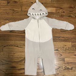 Old Navy Hooded Fleece Shark One Piece 12-18m