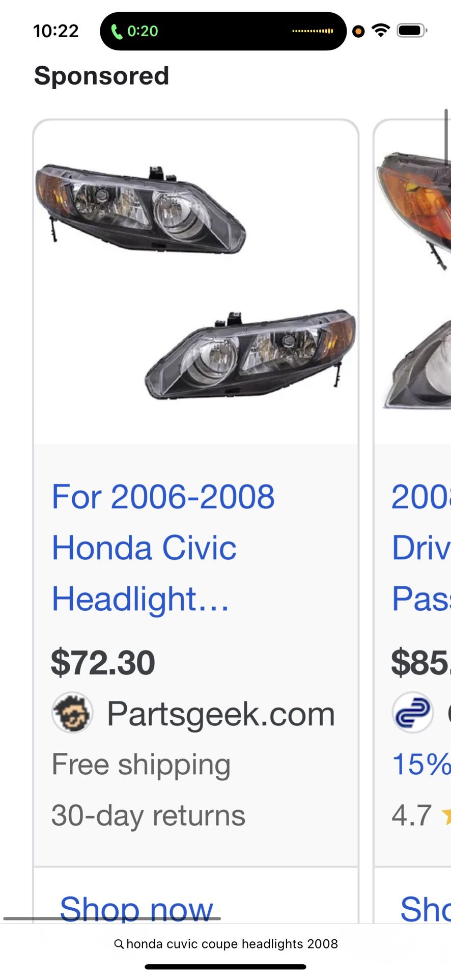 2006-2011 Honda Civic Headlights 