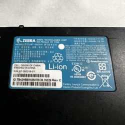 Zebra Rechargeable Battery BT-000318 And IEC-62133-2