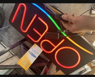 Neon OPEN sign