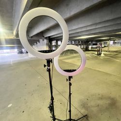 (2) 18 inch Ring Lights