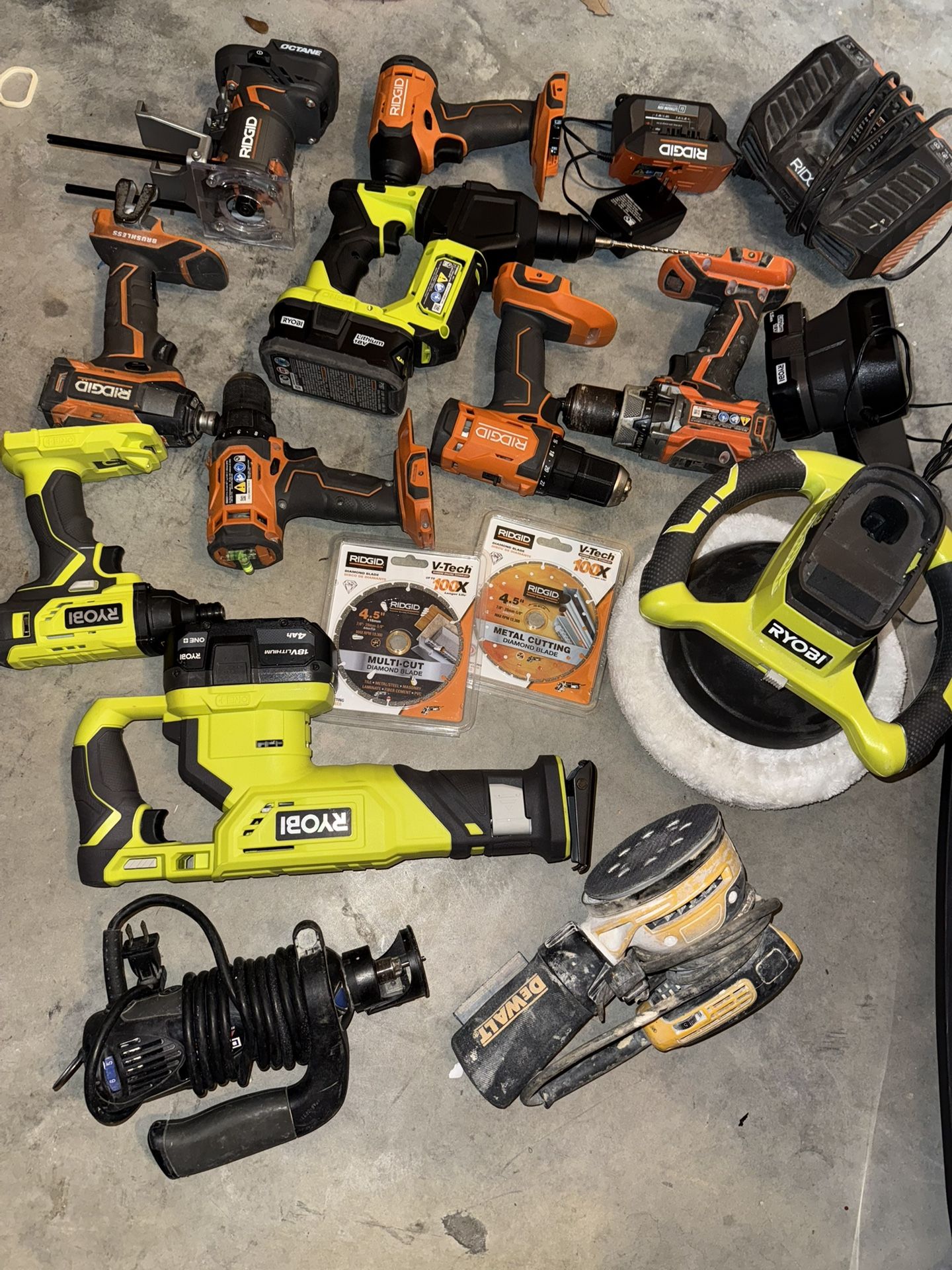 Herramientas Milwaukee, Dewalt, Ryobi, Ridgid 