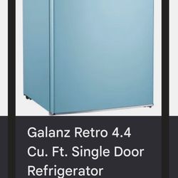 Galanz Retro Blue  Mini Fridge 