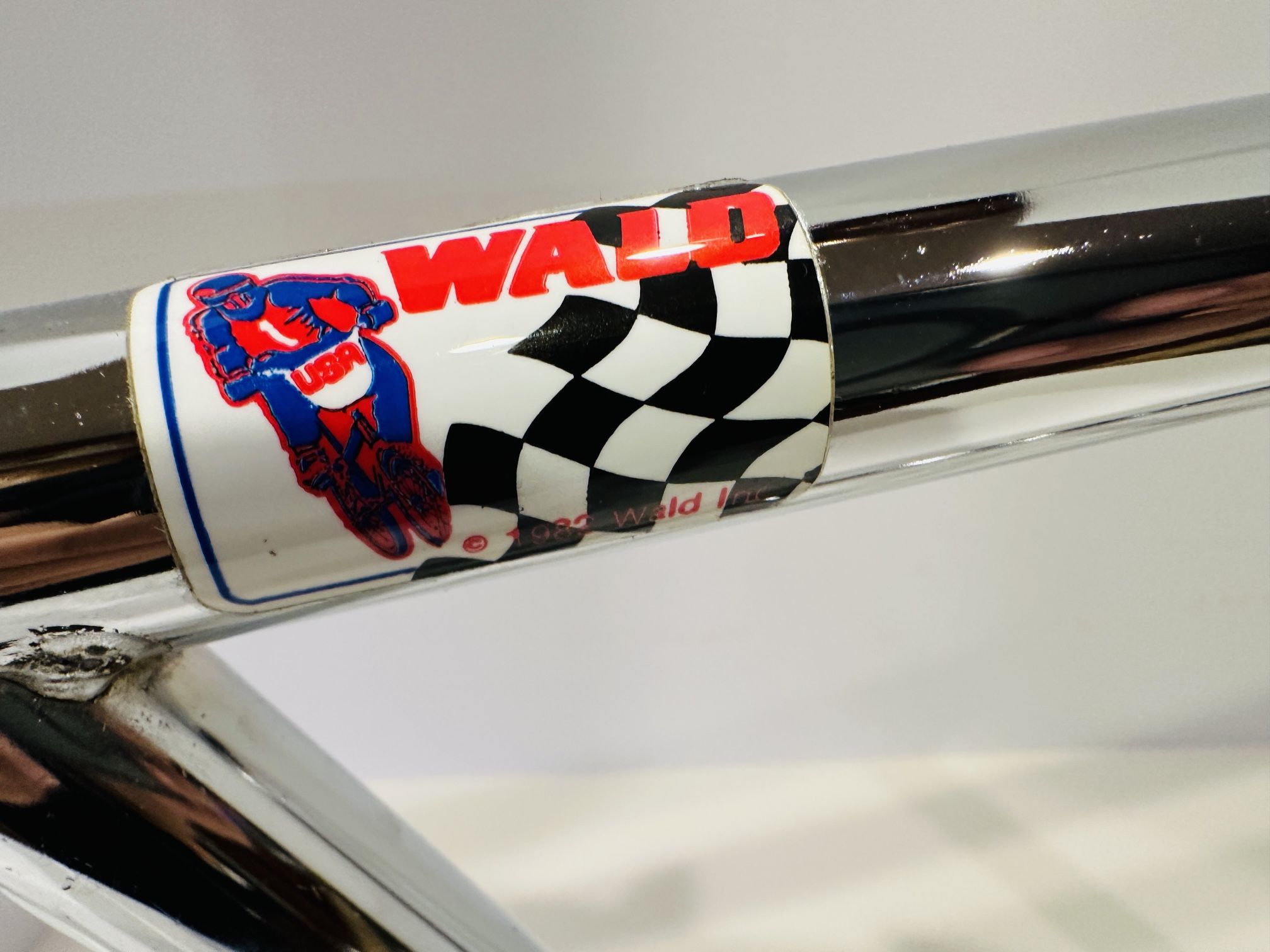 Vintage 1980s Wald Old School BMX Handlebars & Old School Grips