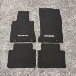 HYUNDAI ‘Genesis’ Chocolate Brown Carpet OEM Floor Mat Set - (2014-2016) 