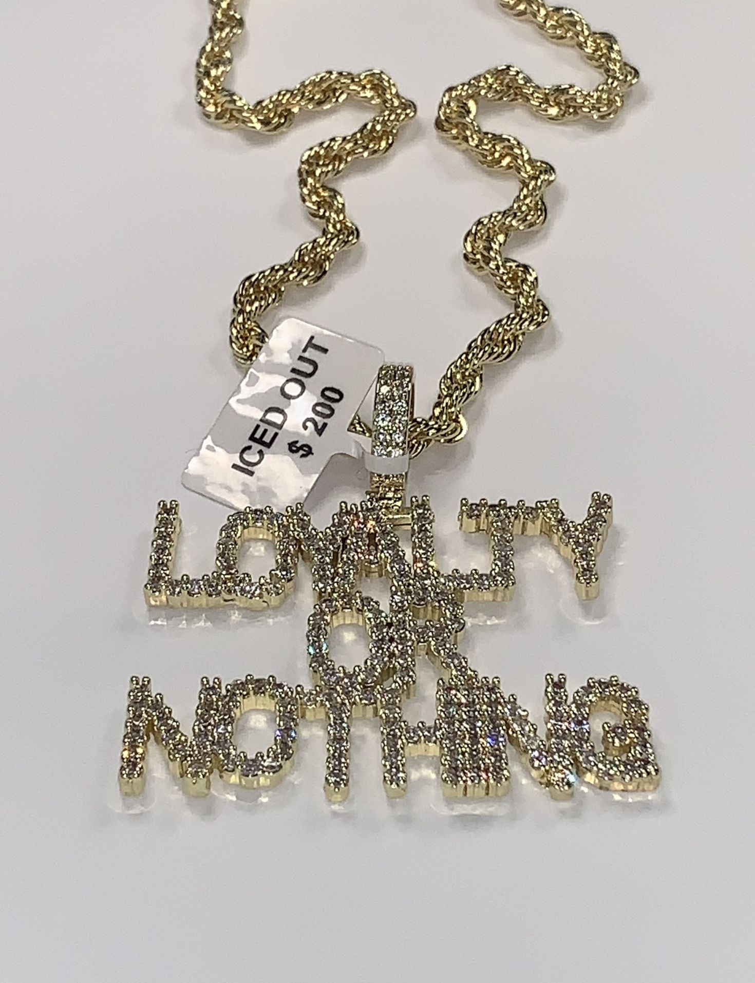 Gold Plated Necklace “Loyalty Or Nothing”