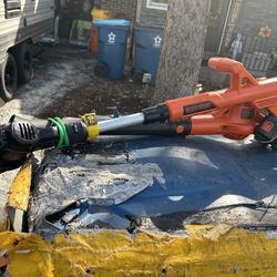 Black And Decker 20 Volt Blower And String Trimmer