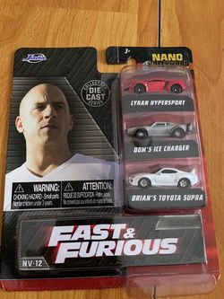 Jada Fast & Furious Nano Die-Cast 3-Car Set