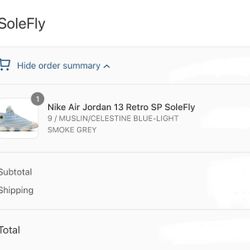 Air Jordan 13 Retro SP “SoleFly”