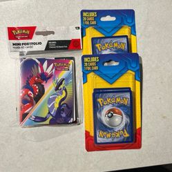 Lot Of Pokemon Cards & Pokemon Card Holder