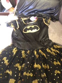 Bat girl Costume Size M with Cape and belt $15.00
