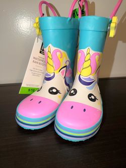 Unicorn Rain Boots Size 9/10