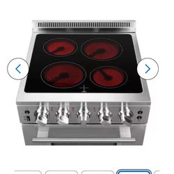 FORNO  ⭐️STOVE ⭐️ ELETRI   24in” Stainless  is new  open box