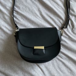 Leather Saddle Crossbody Bag Made In Italy
