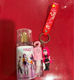 A Bundle with a  keychain  and a perfume $15 each