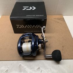 Fishing Reel Diawa Lexa HD 400 HS-P With 65 Lb Spectra