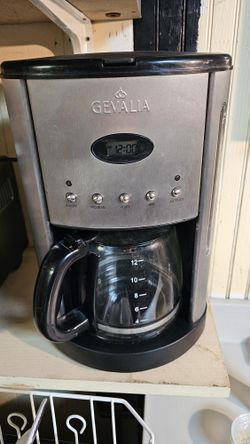 Gevalia Stainless Steel Black 12 Cup Coffee Maker