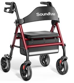 New Rollator Walker With Seat & Folds 