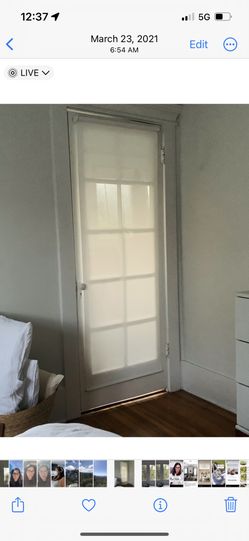 Cordless Light Filtering Solar Door Shade