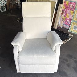 White recliner chair