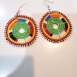 Kenya round earrings 