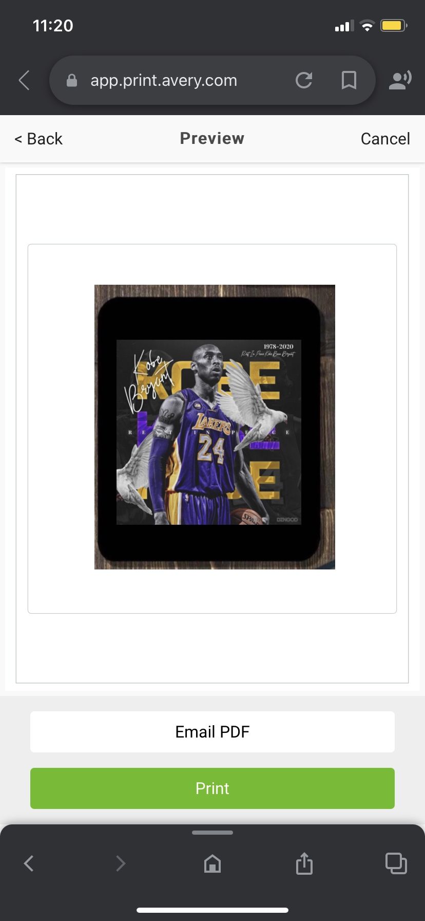 Kobe Bryant Mouse Pad
