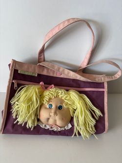 Vintage 1983 Cabbage Patch Kids Doll Face Canvas Tote