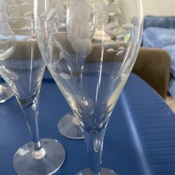 Princess House Crystal Wine Glasses