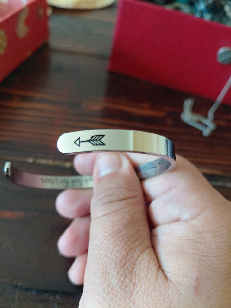 Customized Silver Cuff Bracelet