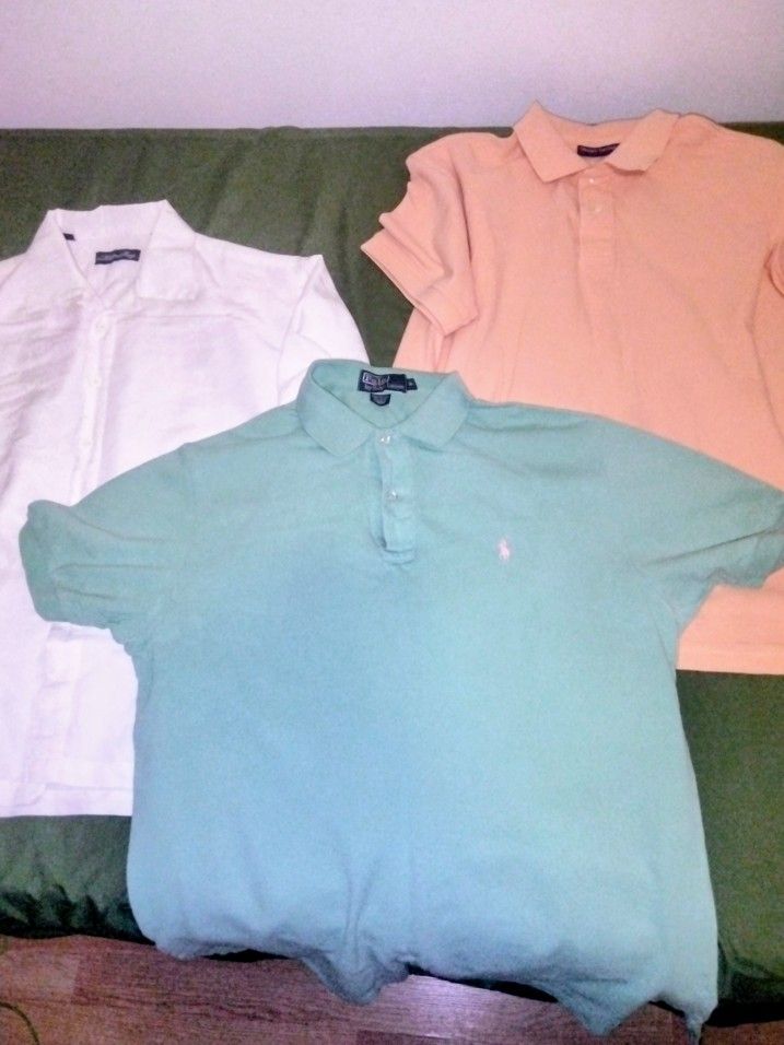 Lot of 3 Shirts, Mens Short Sleeve, $20 size Medium 