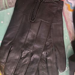 Leather Gloves - Size L