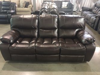 Chocolate Leather Recliner Sofa Sale