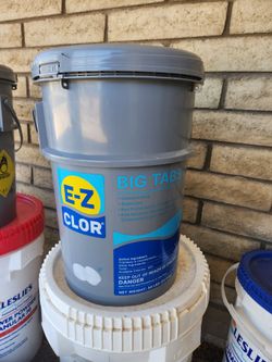 E-Z Chlor Stabilizing 3" swimming pool water Chlorine tabs  50lbs