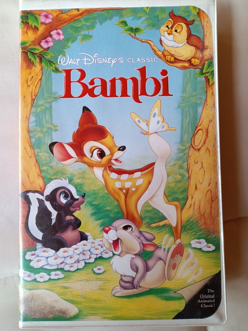 A Walt Disney's Classic Bambi VHS Black Diamond The Classics Edition *RARE*