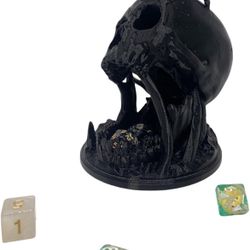 Skull Dice Tower DND Dice Tray for Rolling w/7PCS D20 Dice Set *BRAND NEW*