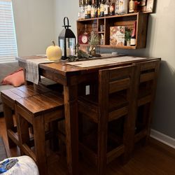 Real Wood Dining Room Table And 6 Chairs