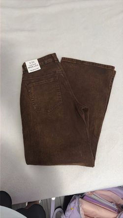 Wide Legged Brown Jeans