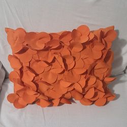 Cute Orange Couch Pillow